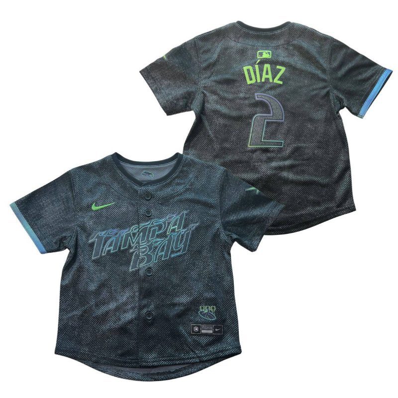 rays toddler nike charcoal grey city connect yandy diaz limited replica jersey the bay republic or team store of the tampa bay rays and rowdies