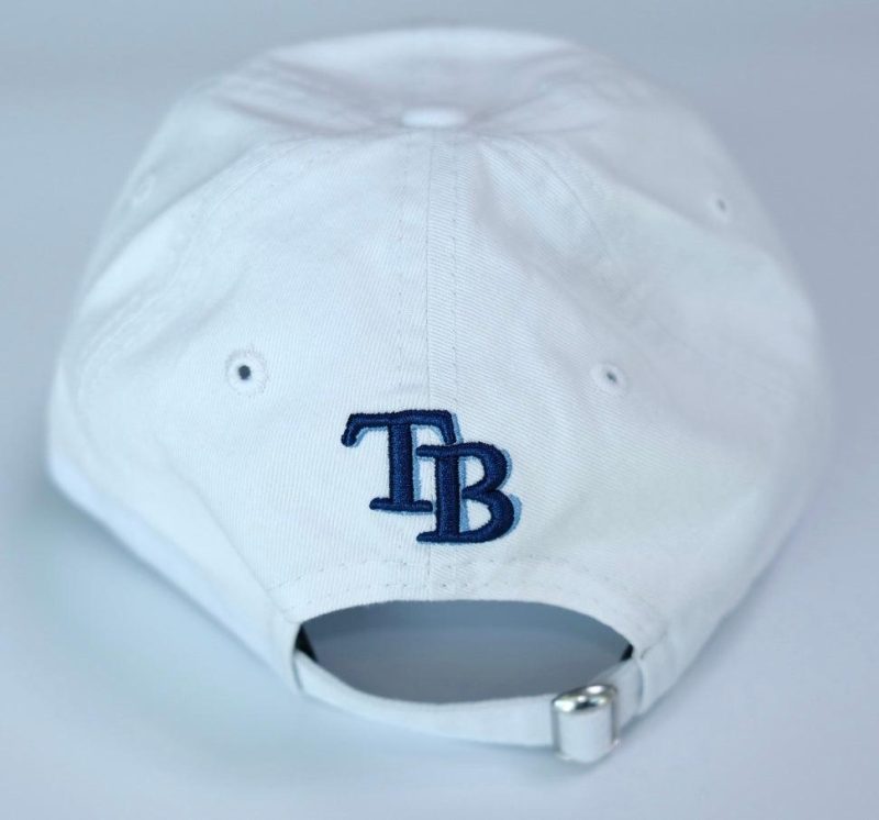 rays white rays logo women s 9twenty adjustable cap the bay republic or team store of the tampa bay rays and rowdies 3