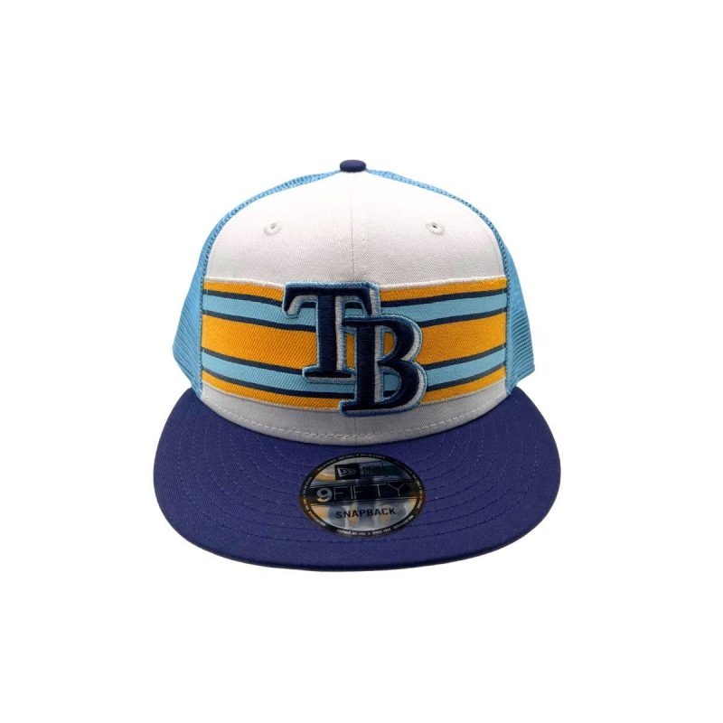 rays whiteblue tb stripes under visor 9fifty new era snapback hat the bay republic or team store of the tampa bay rays and rowdies 2