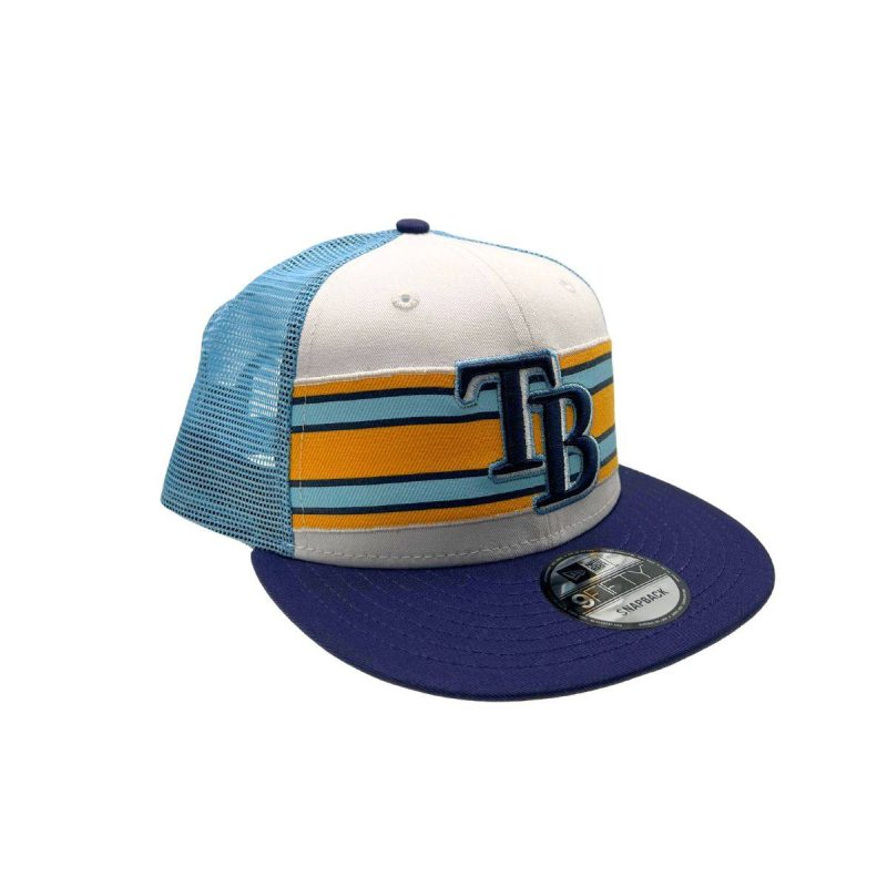 rays whiteblue tb stripes under visor 9fifty new era snapback hat the bay republic or team store of the tampa bay rays and rowdies 4