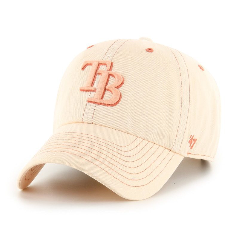 rays women s 47 brand light orange tb haze clean up adjustable hat the bay republic or team store of the tampa bay rays and rowdies 1