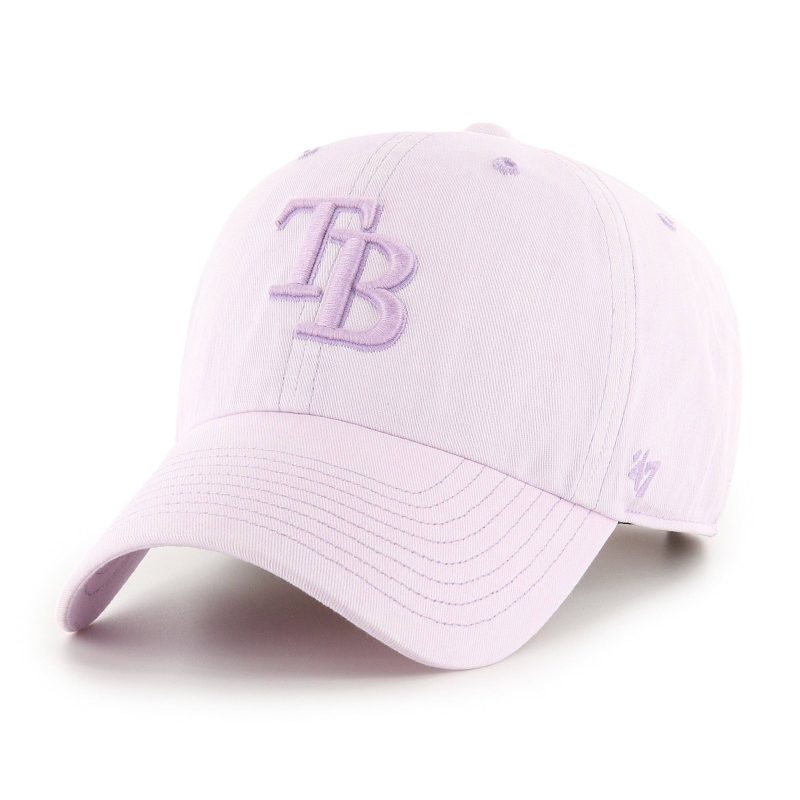 rays women s 47 brand light purple tb haze clean up adjustable hat the bay republic or team store of the tampa bay rays and rowdies 1