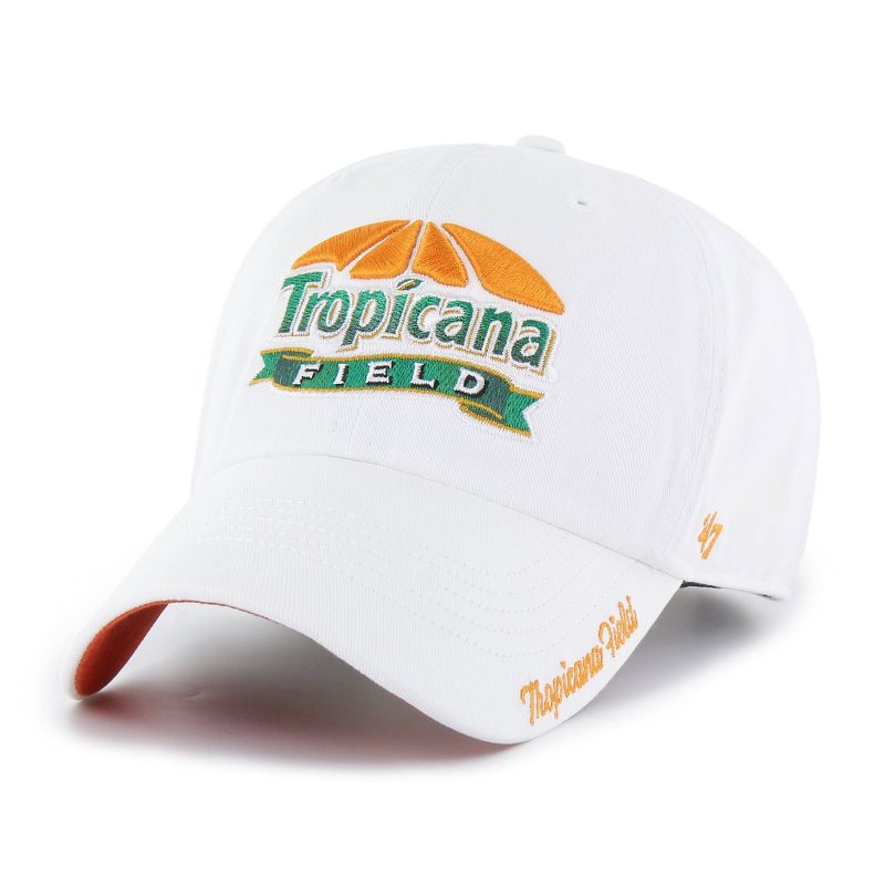 rays women s 47 brand white tropicana field clean up adjustable hat the bay republic or team store of the tampa bay rays and rowdies 1