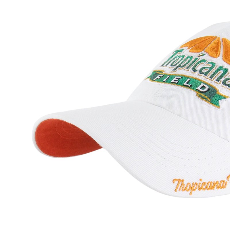 rays women s 47 brand white tropicana field clean up adjustable hat the bay republic or team store of the tampa bay rays and rowdies 3