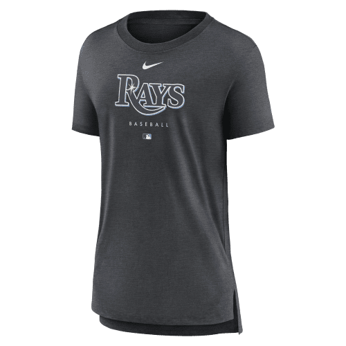 rays women s grey nike rays baseball t shirt the bay republic or team store of the tampa bay rays and rowdies 2