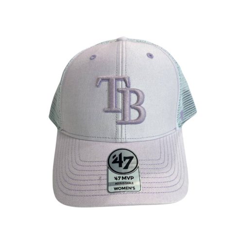 rays women s light purple tb 47 brand mvp adjustable hat the bay republic or team store of the tampa bay rays and rowdies 2