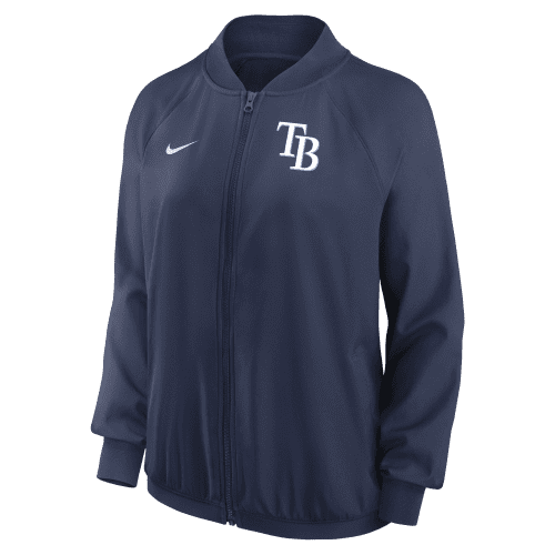 rays women s navy nike authentic collection performance full zip jacket the bay republic or team store of the tampa bay rays and rowdies 2