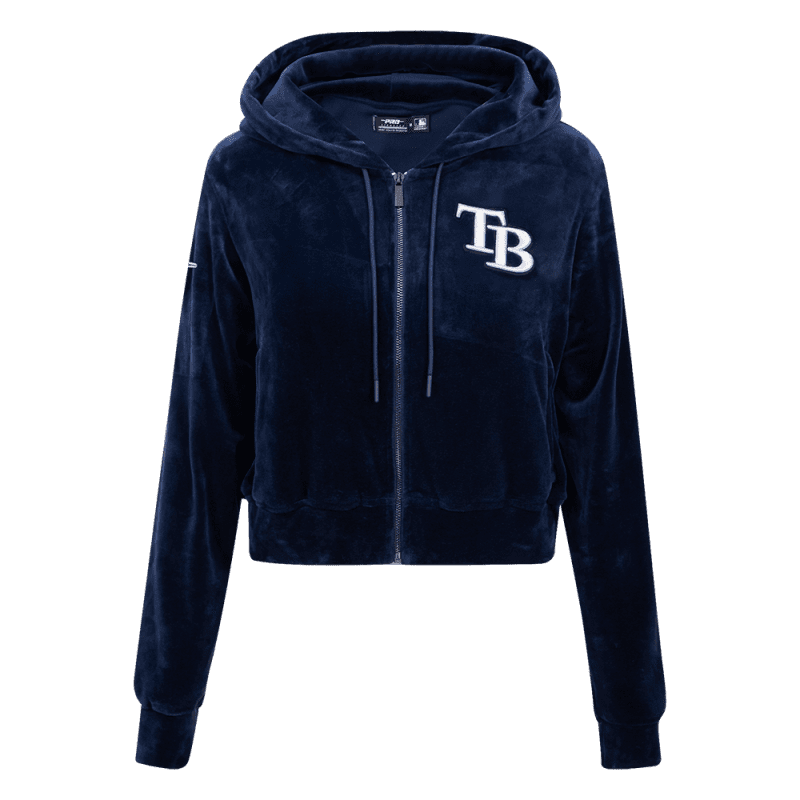 rays women s navy tb rfc promax velour zip up hoodie the bay republic or team store of the tampa bay rays and rowdies 1