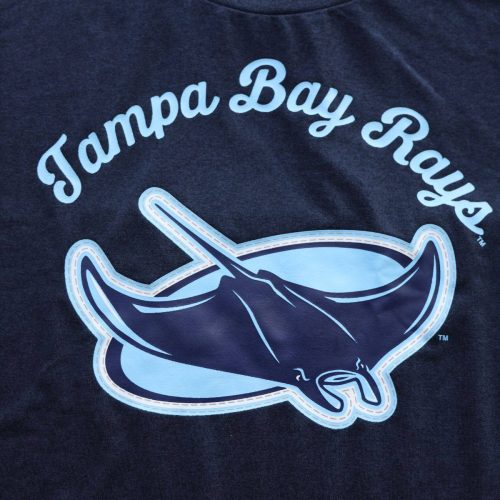 rays women s new era navy club alt t shirt the bay republic or team store of the tampa bay rays and rowdies 4