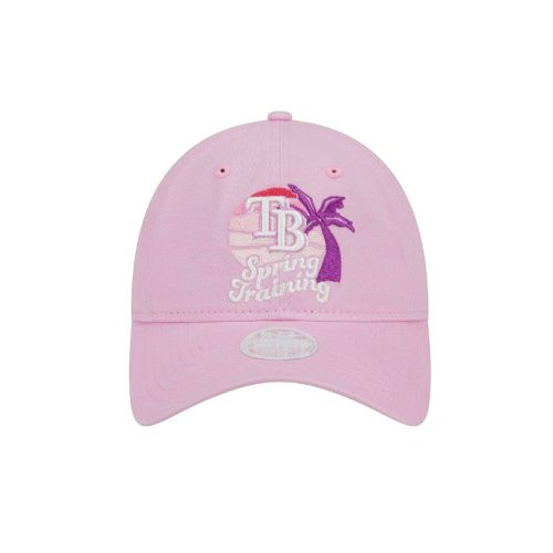 rays women s new era pink 2024 spring training palm tree 9twenty adjustable hat the bay republic or team store of the tampa bay rays and rowdies 2