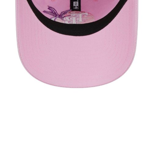 rays women s new era pink 2024 spring training palm tree 9twenty adjustable hat the bay republic or team store of the tampa bay rays and rowdies 6