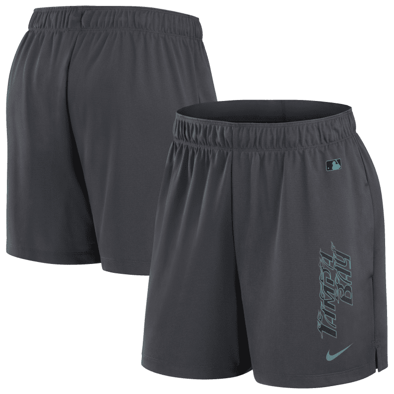 rays women s nike charcoal grey city connect collection shorts the bay republic or team store of the tampa bay rays and rowdies 1