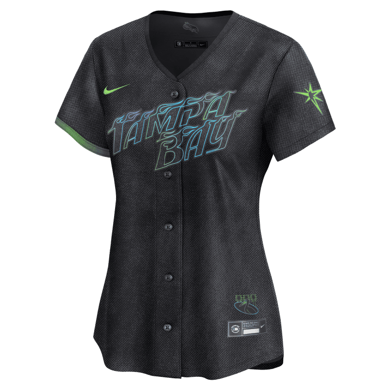 rays women s nike charcoal grey city connect limited replica jersey the bay republic or team store of the tampa bay rays and rowdies 2