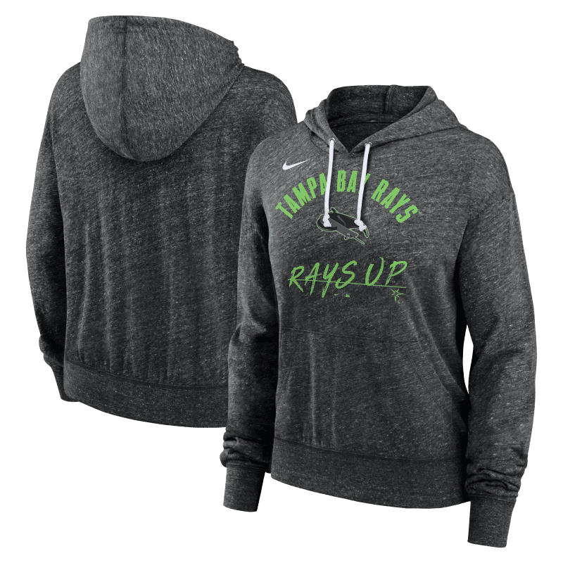 rays women s nike grey city connect lightweight hoodie the bay republic or team store of the tampa bay rays and rowdies 1