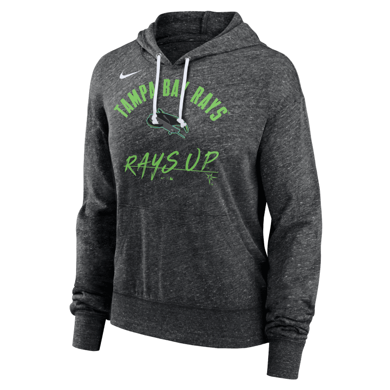 rays women s nike grey city connect lightweight hoodie the bay republic or team store of the tampa bay rays and rowdies 2