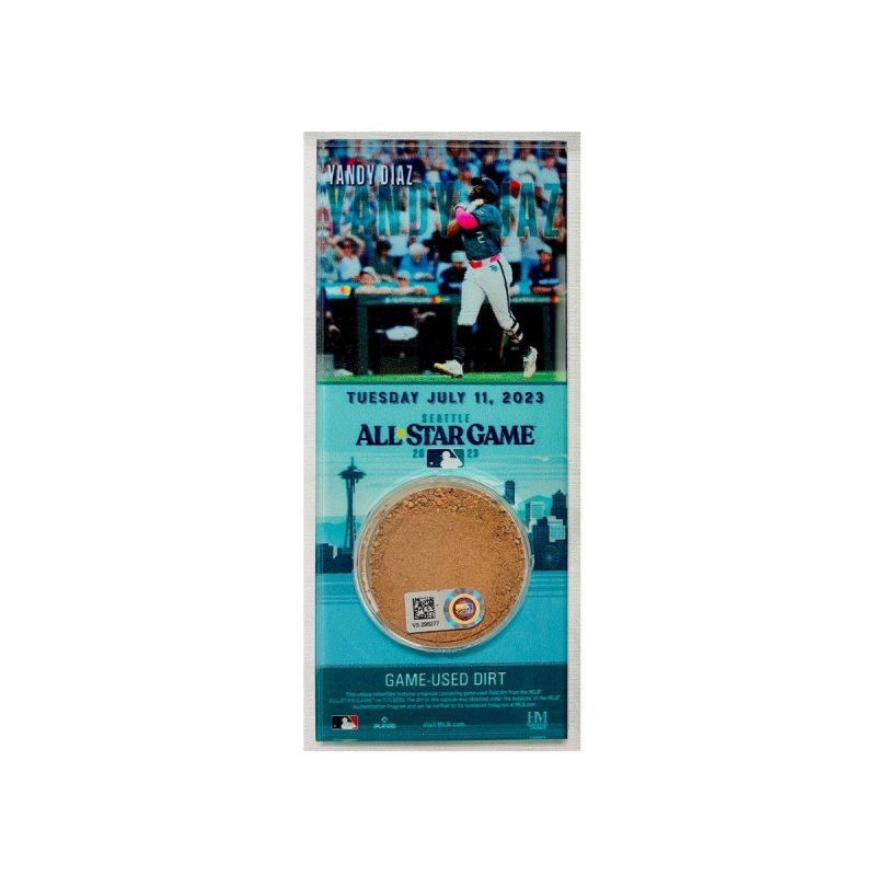 rays yandy diaz authentic all star game used field dirt acrylic ticket the bay republic or team store of the tampa bay rays and rowdies 1