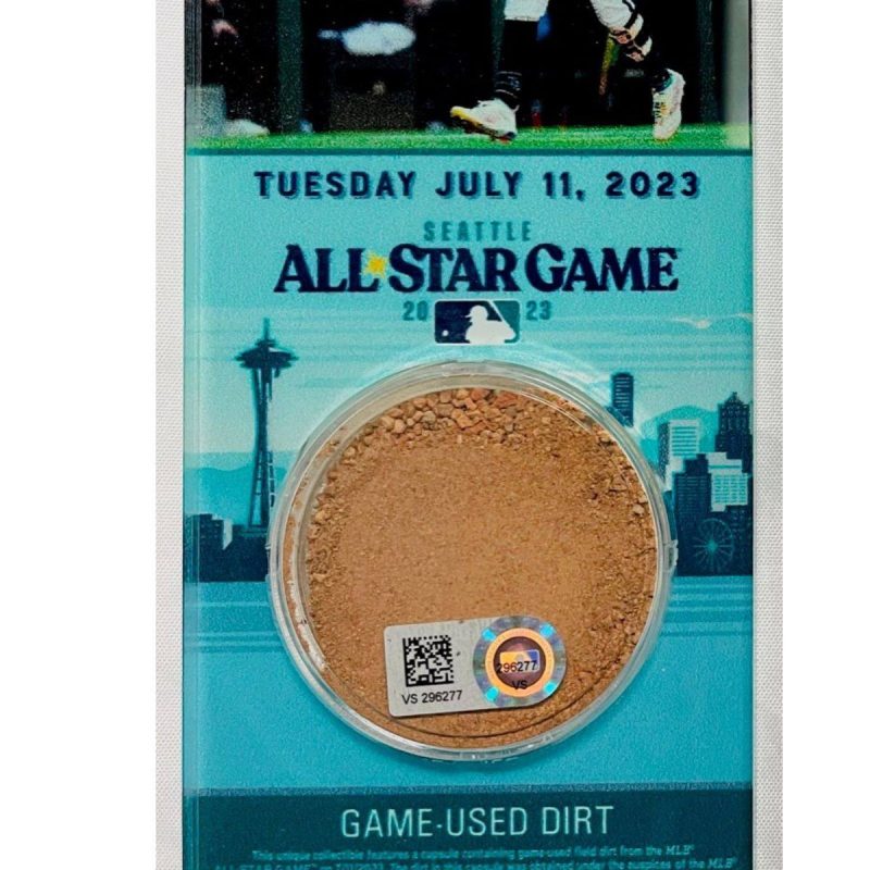 rays yandy diaz authentic all star game used field dirt acrylic ticket the bay republic or team store of the tampa bay rays and rowdies 2