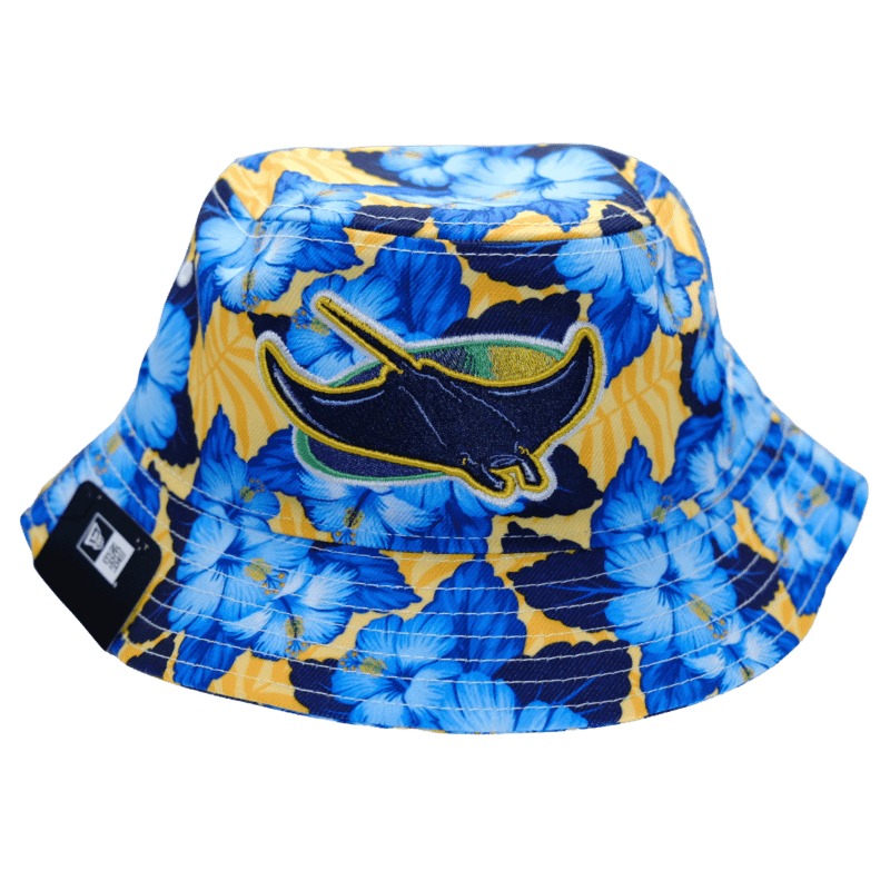 rays yellow and blue floral devil rays bucket hat the bay republic or team store of the tampa bay rays and rowdies