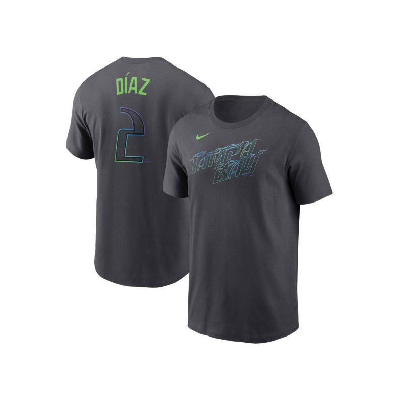 rays youth nike charcoal grey city connect yandy diaz player t shirt the bay republic or team store of the tampa bay rays and rowdies 64696c36 6ee1 42fb 9c7e 1da75332b196