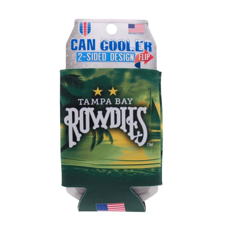 rowdies 2 star logo can koozie the bay republic or team store of the tampa bay rays and rowdies 27447778869411