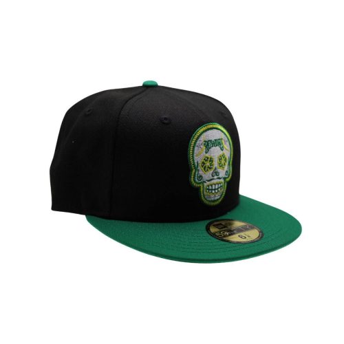 rowdies black and green sugar skull 59fifty new era fitted hat the bay republic or team store of the tampa bay rays and rowdies 2