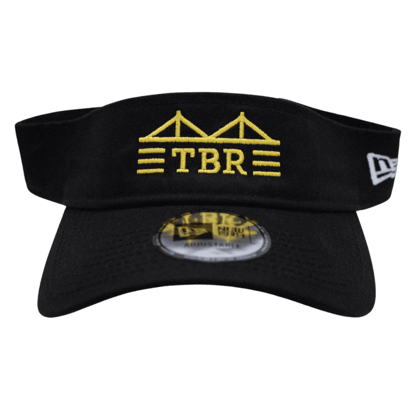 rowdies black tbr bridge logo visor the bay republic or team store of the tampa bay rays and rowdies 1 28534107766947