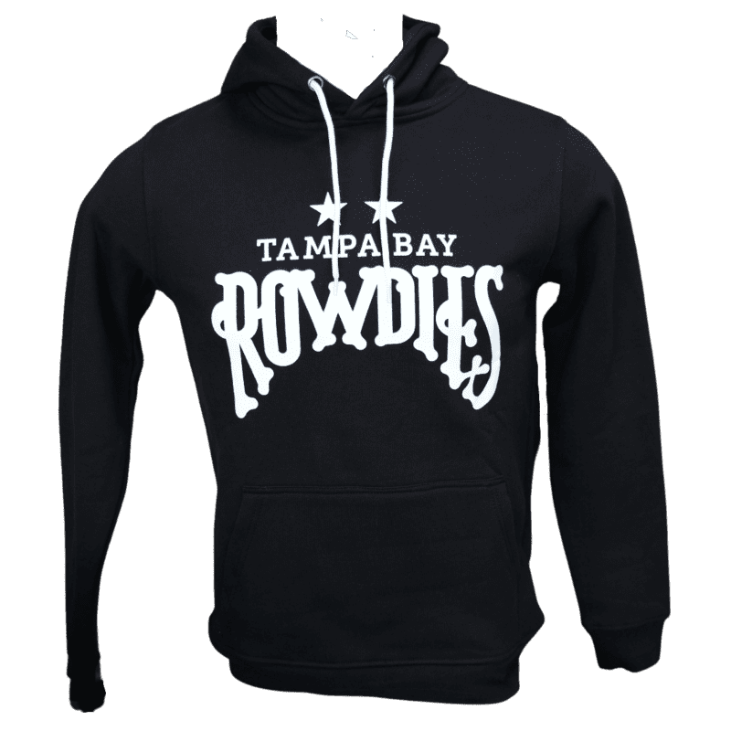 rowdies black two star hoodie the bay republic or team store of the tampa bay rays and rowdies 1 28534149873827