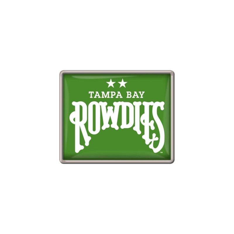 rowdies green with white logo lapel pin the bay republic or team store of the tampa bay rays and rowdies 26919749746851