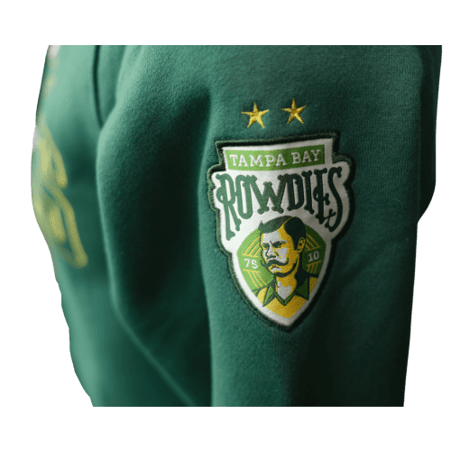 rowdies men s green two star full zip the bay republic or team store of the tampa bay rays and rowdies 2