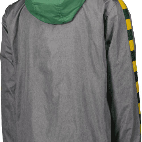 rowdies men s grey and green sport design sweden half zip pullover jacket the bay republic or team store of the tampa bay rays and rowdies 2