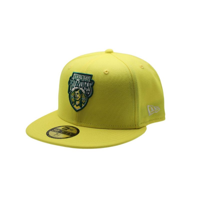 rowdies neon yellow crest new era 59fifty fitted hat the bay republic or team store of the tampa bay rays and rowdies 1