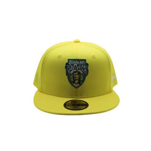 rowdies neon yellow crest new era 59fifty fitted hat the bay republic or team store of the tampa bay rays and rowdies 2