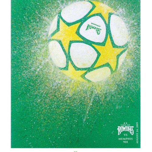 Rowdies Super Nova Artist Soccer Ball Print