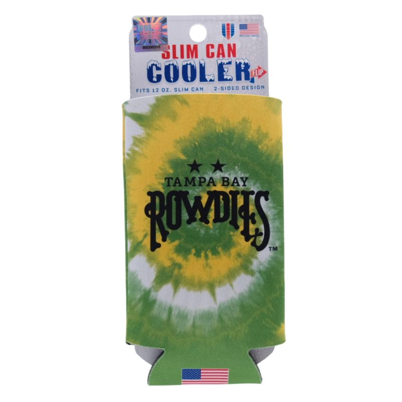 rowdies tie dye slim can koozie the bay republic or team store of the tampa bay rays and rowdies 27447800627363