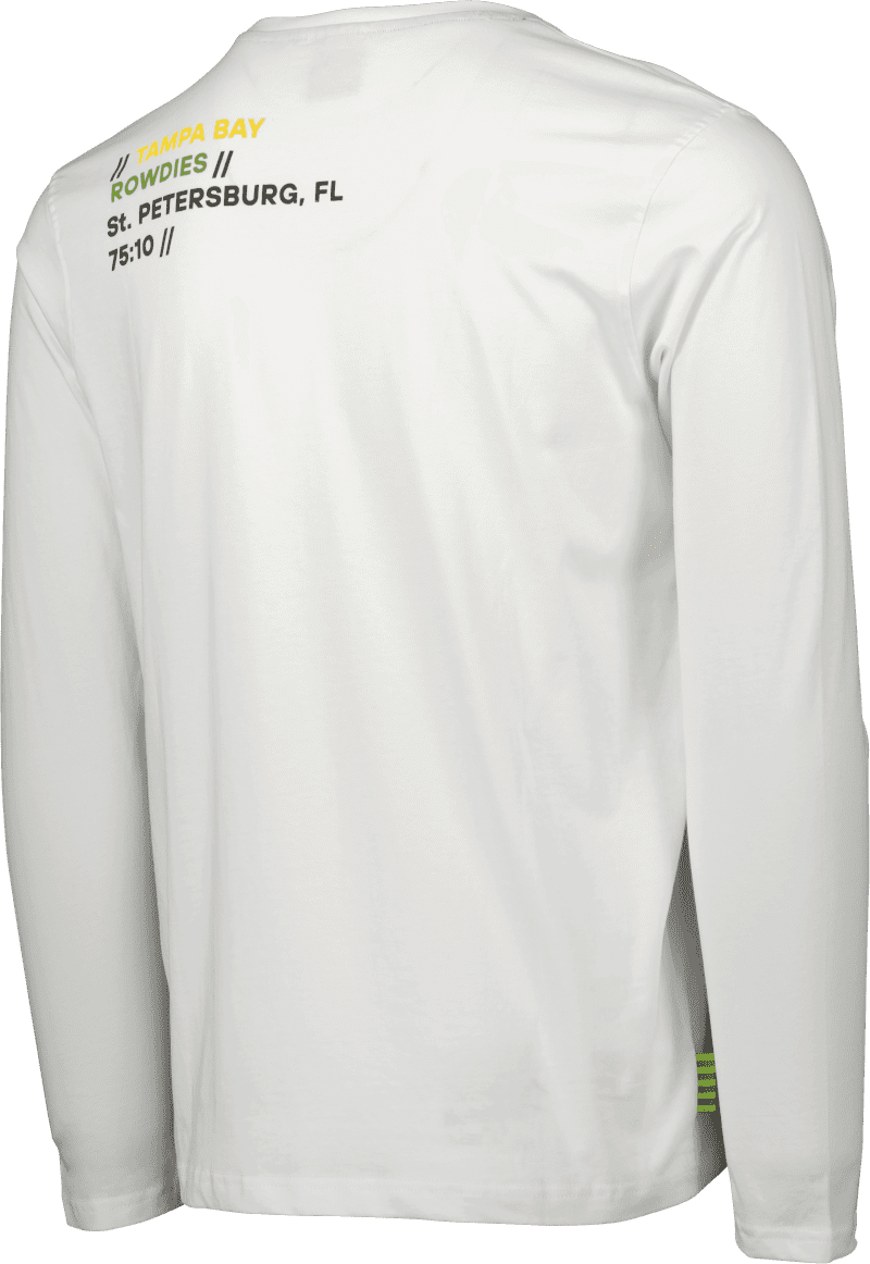 rowdies white 2 star long sleeve shirt the bay republic or team store of the tampa bay rays and rowdies 2 28534164979875