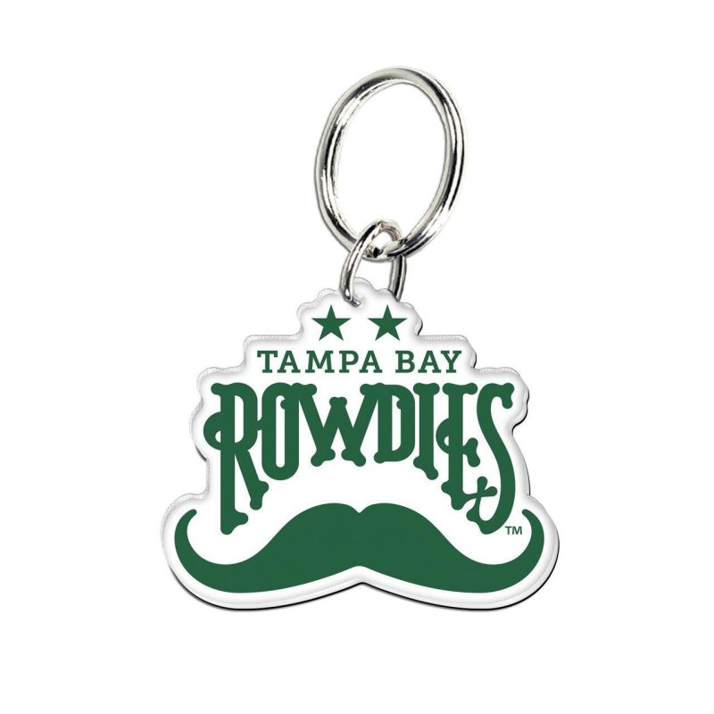 rowdies white key chain the bay republic or team store of the tampa bay rays and rowdies 26919769014435