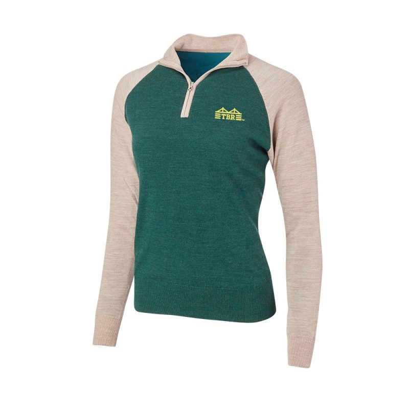 rowdies womens grey and green 14 zip pullover the bay republic or team store of the tampa bay rays and rowdies 1 28534127067299