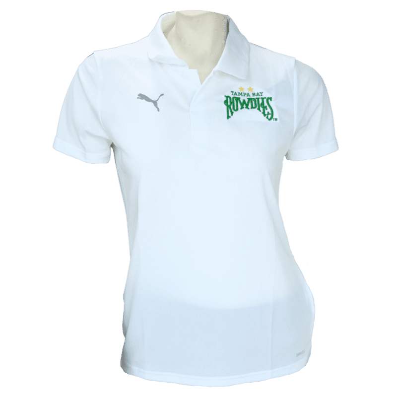 rowdies womens white 2 star polo the bay republic or team store of the tampa bay rays and rowdies 1