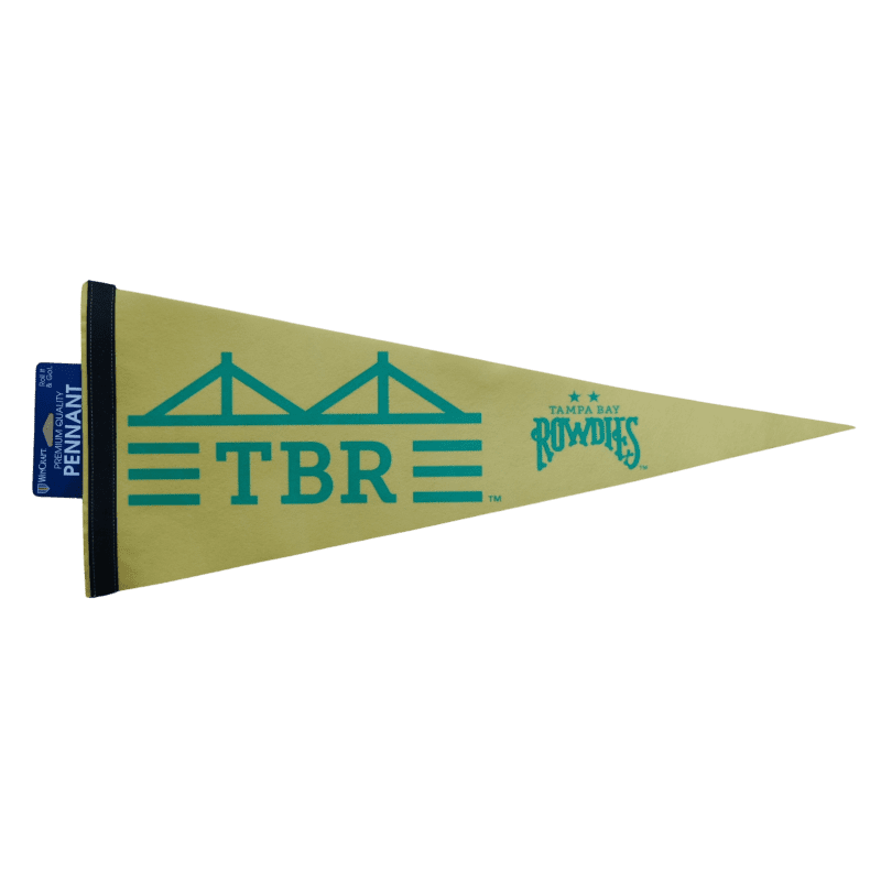 rowdies yellow 2 star logo with tbr bridge pennant the bay republic or team store of the tampa bay rays and rowdies 27185805295779