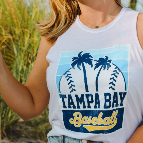 women s white tampa bay baseball palm trees sportiqe tank top the bay republic or team store of the tampa bay rays and rowdies 2